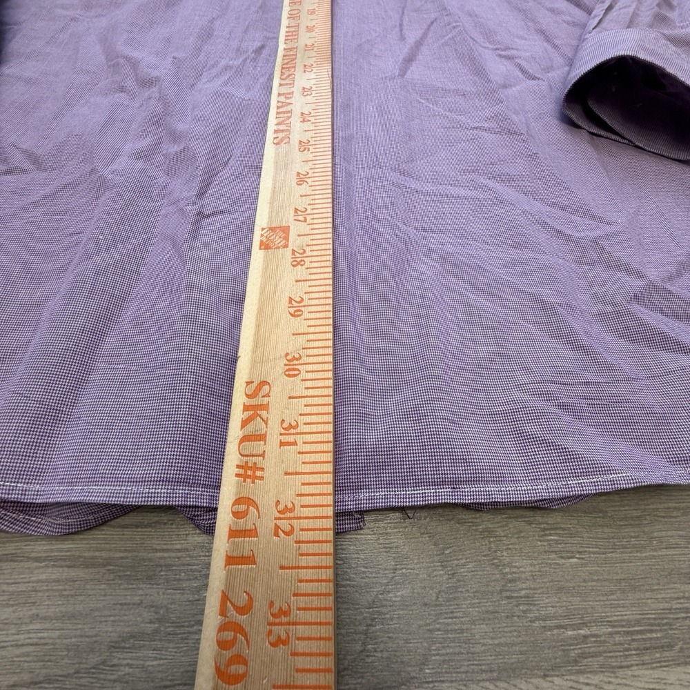 Polo Ralph Lauren Philip Dress Shirt Mens 16 34/35 Purple Lavender Check - Picture 8 of 9
